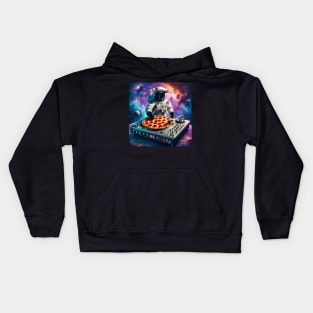 Dj Pizza Cat in Space Kids Hoodie